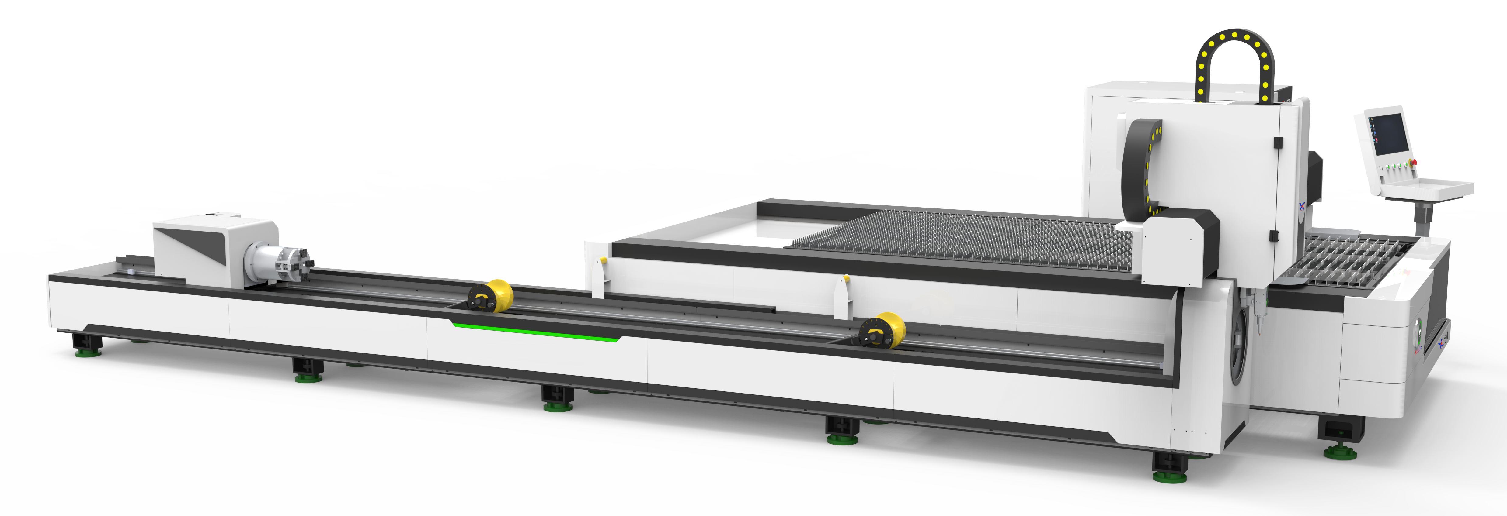 Máquina de corte combinada láser de fibra XK-1530TF