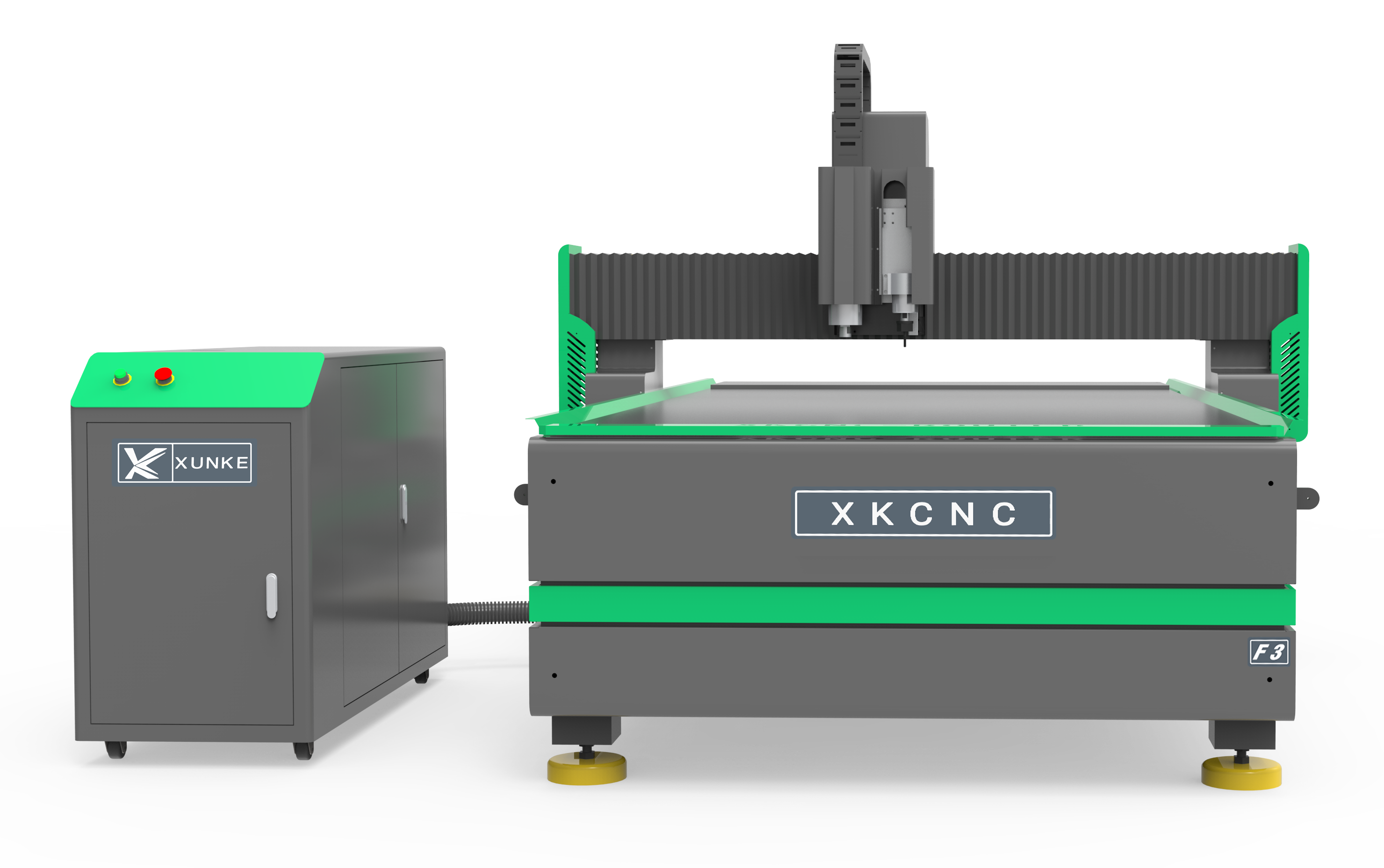 Enrutador CNC XK-F3 con cuchilla vibratoria y cámara CCD