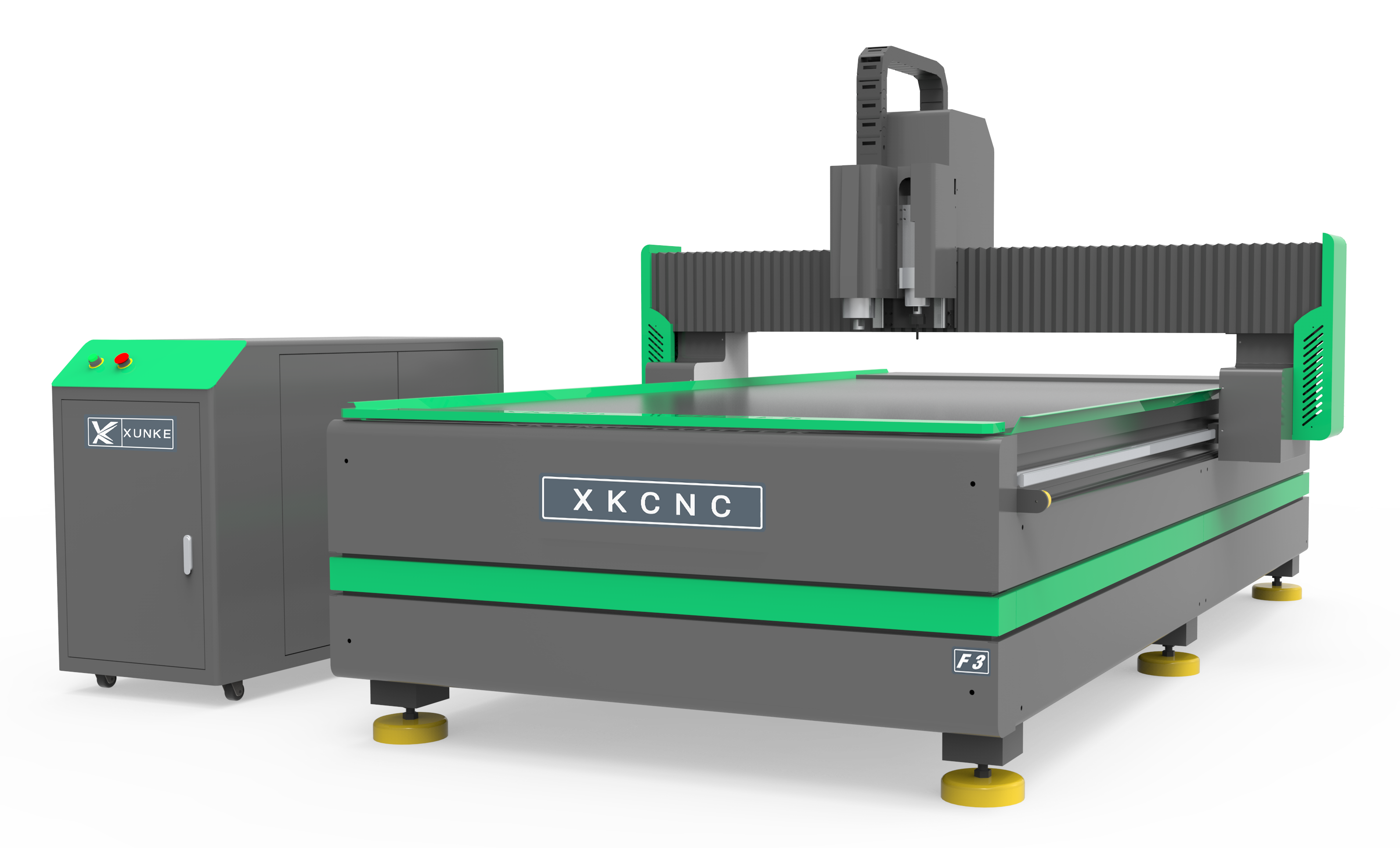 Enrutador CNC XK-F3 con cuchilla vibratoria y cámara CCD